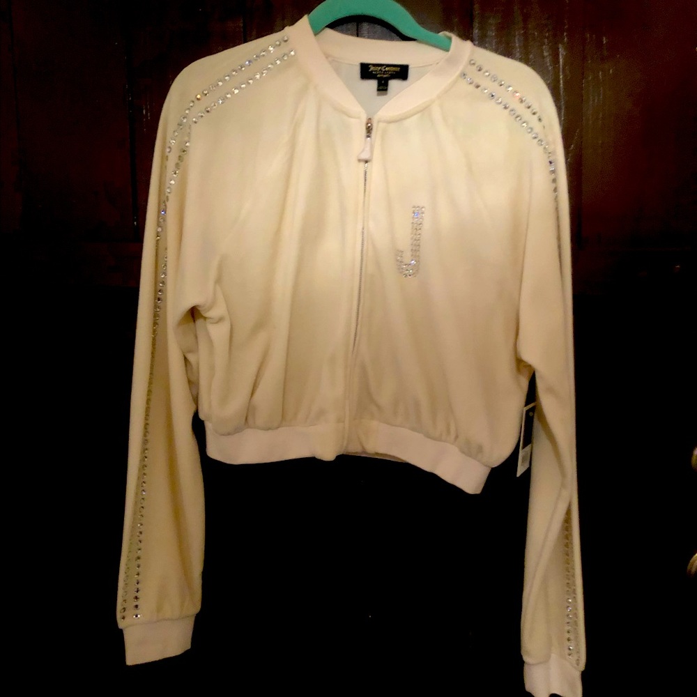 Juicy couture black label cropped track jacket